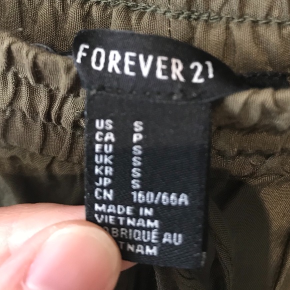 2/$25 Forever 21 Olive Green Pants - Picture 7 of 7